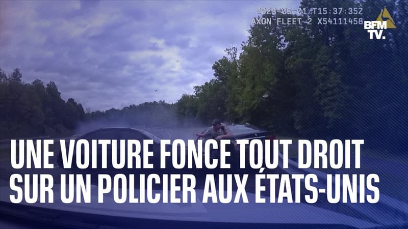 Aux États-Unis, ce policier l’a échappé belle après une terrible sortie de route