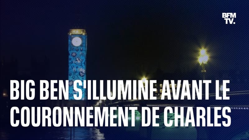 Big Ben s’illumine avant le couronnement de Charles III