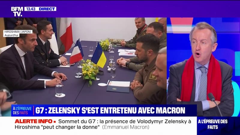 G7 à Hiroshima: Volodymyr Zelensky s’est entretenu avec Emmanuel Macron