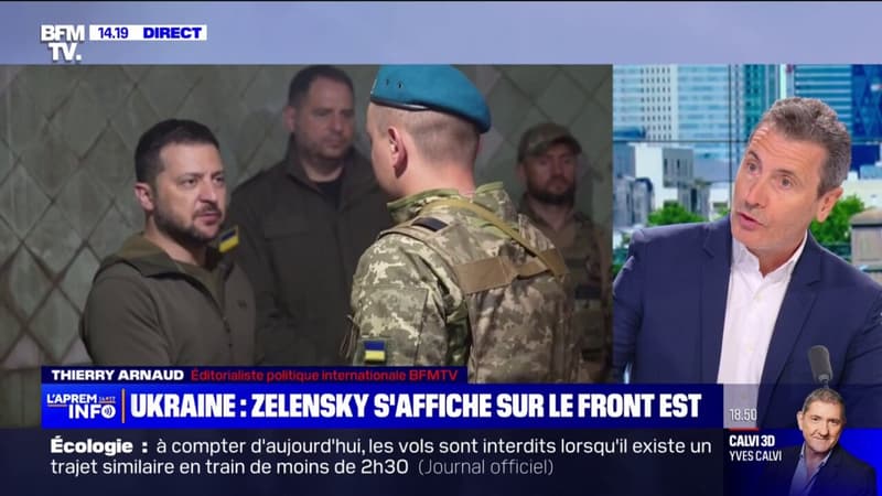 Guerre en Ukraine: Volodymyr Zelensky s’est rendu sur le front est, à la frontière avec la Russie