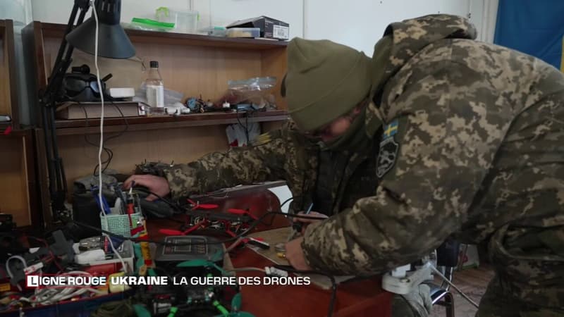 LIGNE ROUGE – Des Ukrainiens modifient des drones grand public pour en faire des engins de guerre