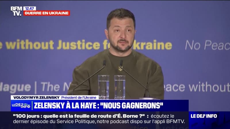 “Nous voudrions tous voir un autre Vladimir ici”: Zelensky s’exprime depuis la Cour pénale internationale à La Haye