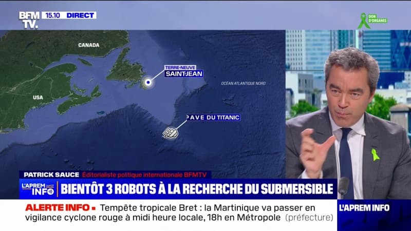 3 robots sont à la recherche du submersible disparu aux abords de l’épave du Titanic