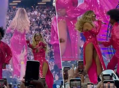 Beyoncé frôle la catastrophe vestimentaire: un danseur la sauve d’un moment gênant