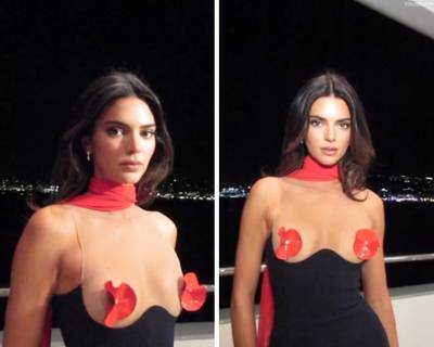 Minirobe à seins nus, Kendall Jenner fait sensation sur la côte d’Azur