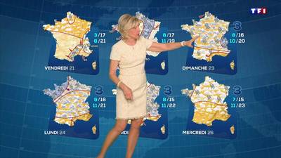 Pourquoi Évelyne Dhéliat ne porte que des tenues légères pour présenter la météo