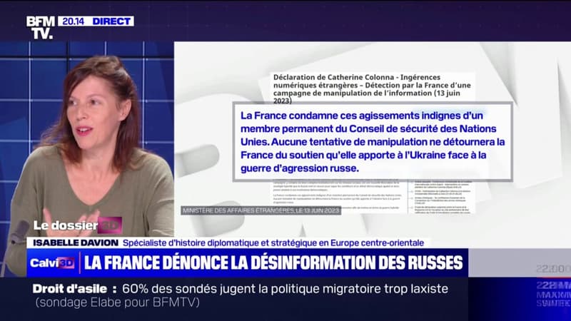 Campagne de désinformation russe: “C’est une guerre avant la guerre” selon Isabelle Davion, spécialiste d’histoire diplomatique et stratégique