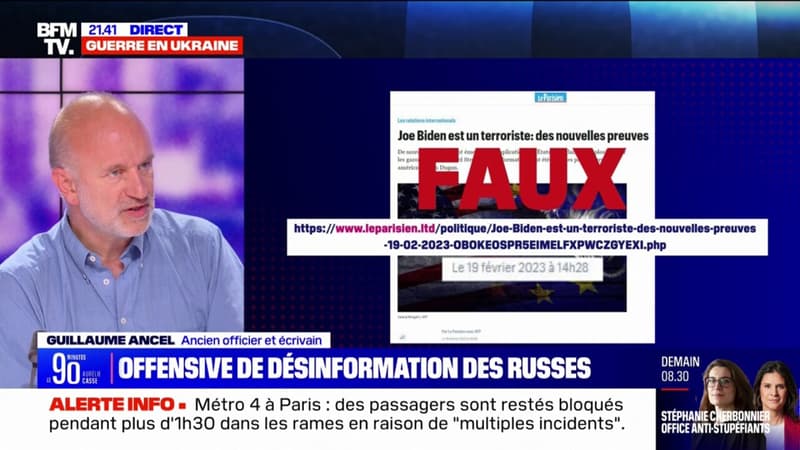 Désinformation russe en France: “C’est ciblé, volontaire et ça procède de la guerre”, pour l’ancien officier et écrivain Guillaume Ancel
