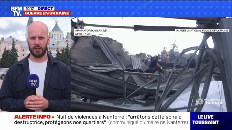 En Ukraine, le bilan provisoire du bombardement d’un restaurant à Kramatorsk passe à neuf morts et une cinquantaine de blessés