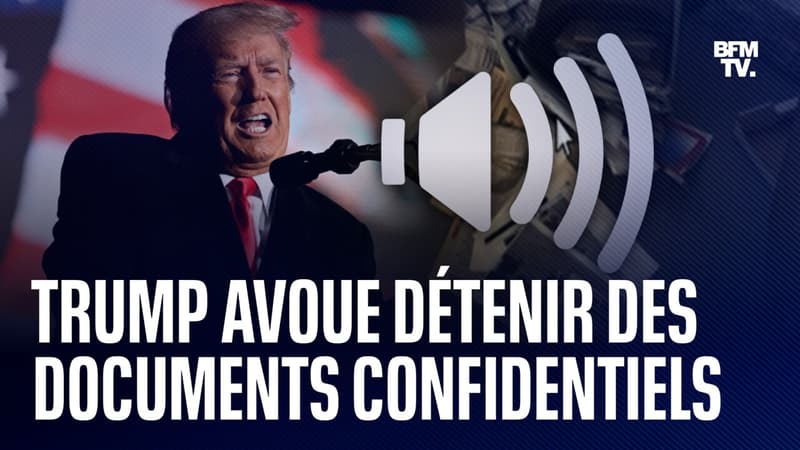 États-Unis: dans un enregistrement de 2021, Trump avoue détenir des documents confidentiels