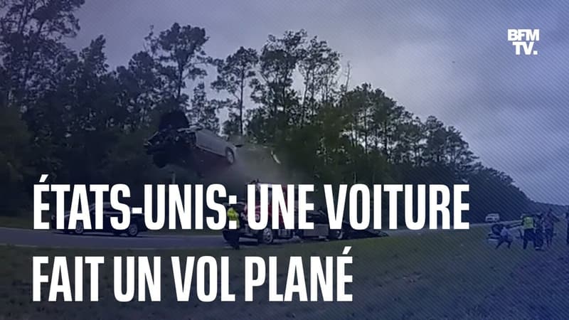 États-Unis: une voiture fait un vol plané après avoir foncé sur la rampe d’une dépanneuse