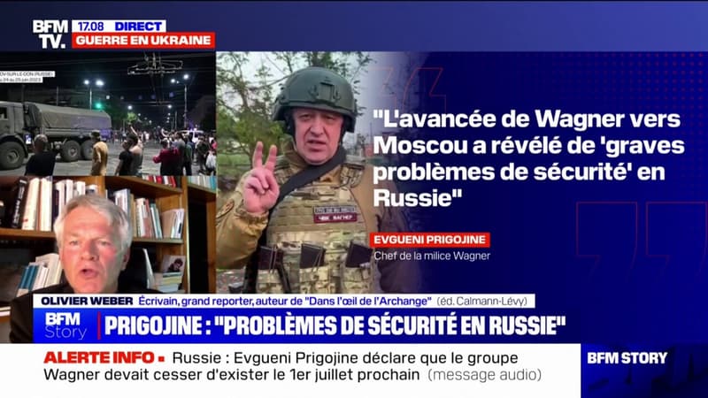 Guerre en Ukraine: “L’avancée de Wagner vers Moscou a révélé de graves problèmes de sécurité” en Russie, selon Evgueni Prigojine
