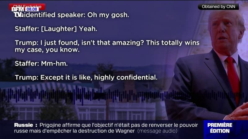L’enregistrement audio accablant pour Donald Trump dans l’affaire des documents confidentiels