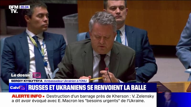 Le barrage de Kakhovka “a été miné par les occupants russes” pour l’ambassadeur ukrainien à l’ONU
