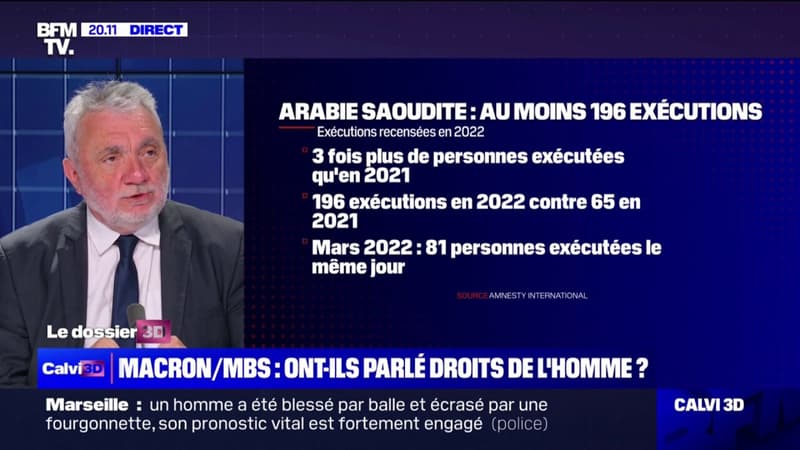 Mohammed Ben Salmane reçu à l’Élysée: “Nous sommes scandalisés (…) son bilan en termes de droits humains est effroyable”, déplore Jean-Claude Samouiller (Amnesty International)