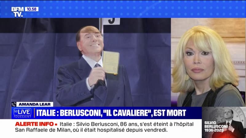 Mort de Berlusconi: “C’était un excellent patron de chaîne” se rappelle Amanda Lear