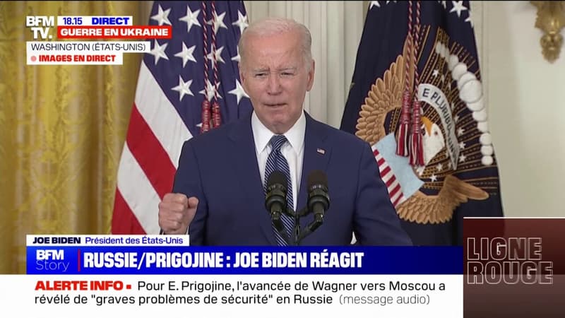 Putsch avorté de Wagner en Russie: “Nous sommes alignés avec nos alliés pour réagir à cette situation”, déclare Joe Biden