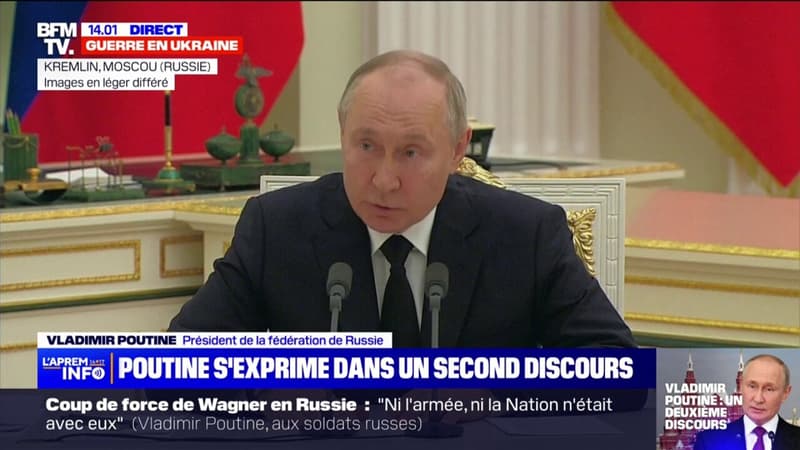 Rébellion de Wagner: “Nos camarades sont morts en défendant la patrie”, déclare Vladimir Poutine