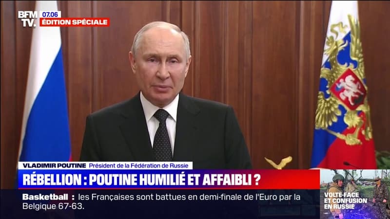 Rébellion de Wagner en Russie: Vladimir Poutine humilié et affaibli?