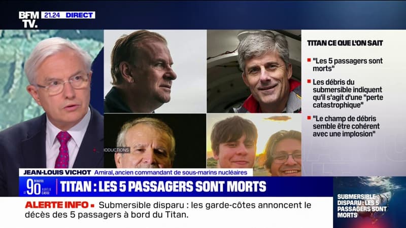 Submersible disparu: “Il est très probable qu’il ait implosé au cours de la descente”, pour l’amiral Jean-Louis Vichot