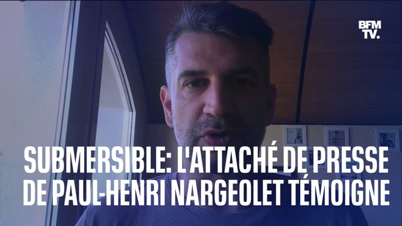 Submersible disparu: l’attaché de presse de Paul-Henri Nargeolet témoigne sur BFMTV