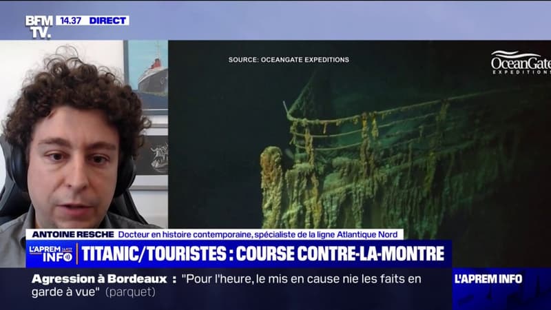 Touristes disparus/Titanic: “On ne peut qu’être pessimiste” confie Antoine Resche, historien spécialiste de l’Atlantique Nord
