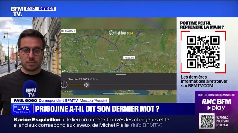 Un avion “affilié à Evguéni Prigojine” a décollé ce matin de Saint-Pétersbourg en direction de la Biélorussie