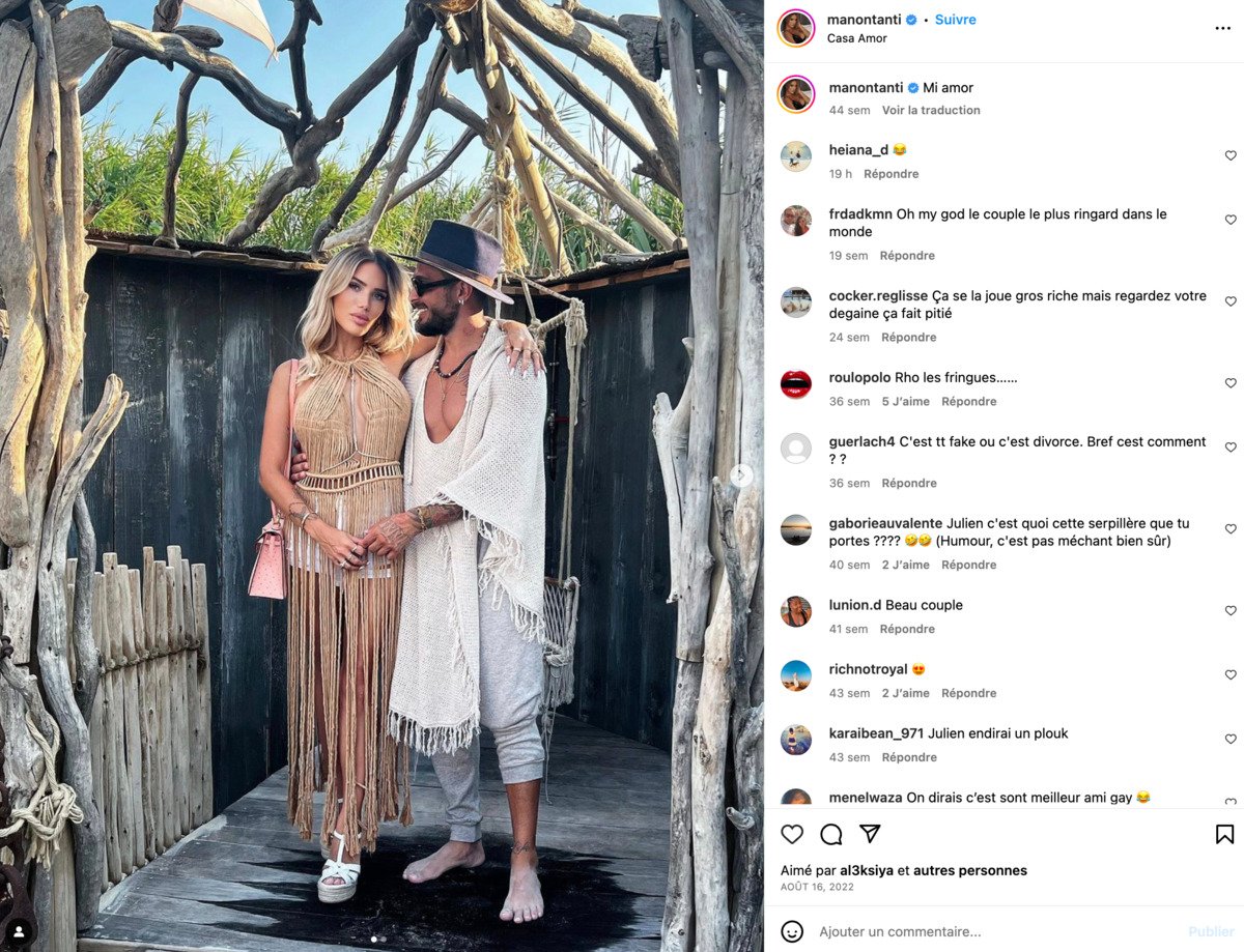 Manon et Julien Tanti : ce choix fait pour le voyage de leurs enfants qui indigne