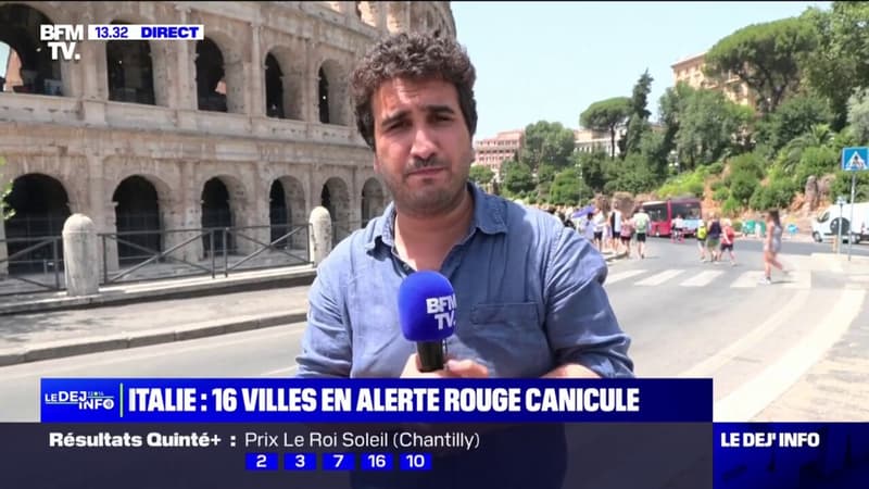 16 villes d’Italie classées en alerte rouge canicule