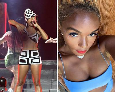 Janelle Monáe expose délibérément sa poitrine lors de son concert