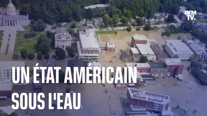 États-Unis: des inondations “historiques et catastrophiques” noient l’État du Vermont