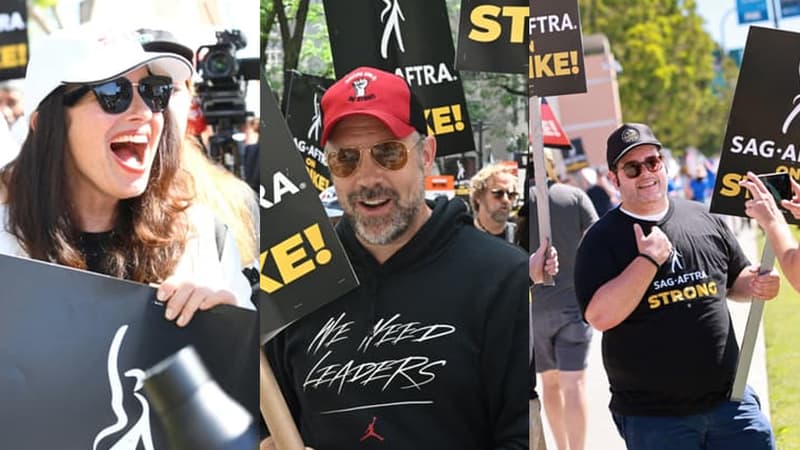 Susan Sarandon, Jason Sudeikis, Josh Gad… En grève, les acteurs américains protestent devant les studios