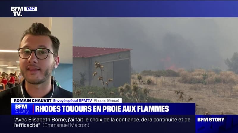 Incendies en Grèce: l’île de Rhodes toujours en proie aux flammes