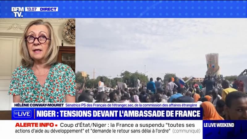 Putsch au Niger: le Conseil de défense d’Emmanuel Macron “a été une réaction d’ingérence” pour Hélène Conway-Mouret (sénatrice PS)