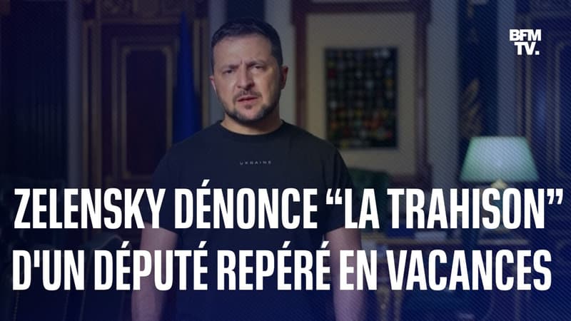 Volodymyr Zelensky dénonce “la trahison” d’un député ukrainien repéré en vacances aux Maldives