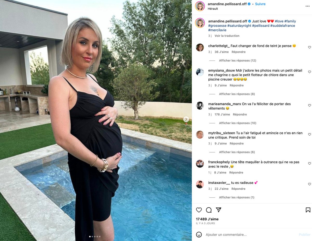 Amandine Pellissard enceinte : elle dévoile la date de son accouchement