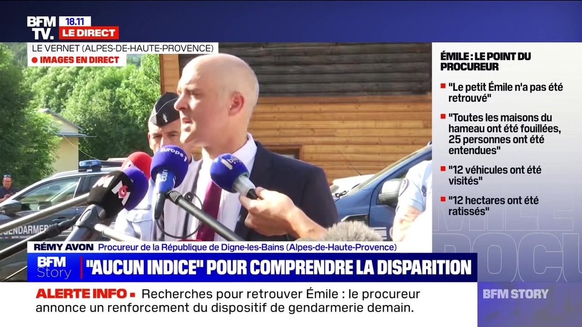 Disparition d’Emile, 2 ans, au Vernet : « Pas possibles « , ce cas de figure vivement écarté par la justice