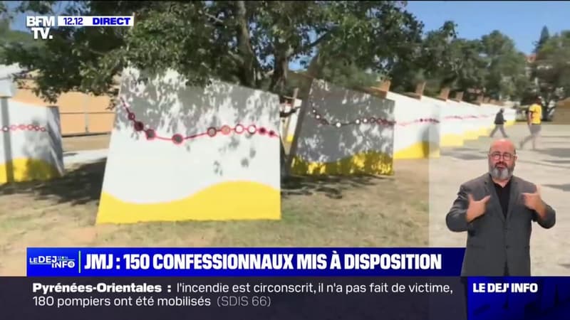 À Lisbonne, 150 confessionnaux ont été mis à disposition dans un parc à l’occasion des Journées mondiales de la jeunesse