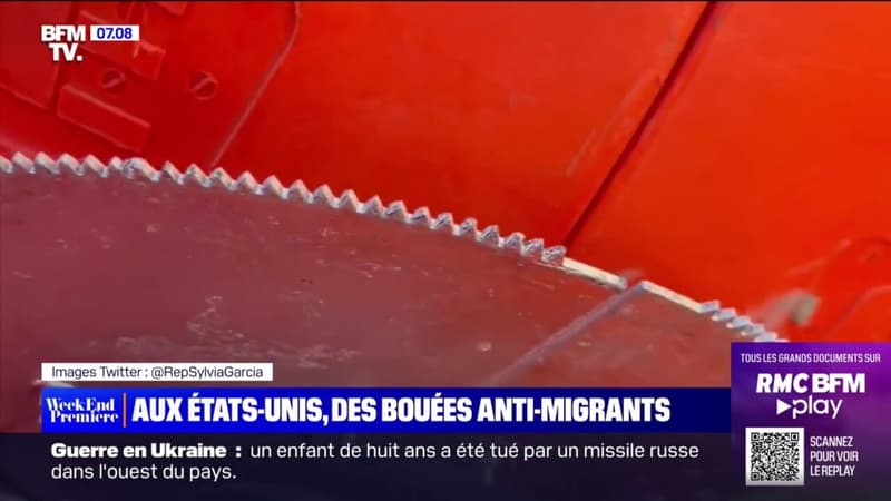 Au Texas, des barrières flottantes dotées de scies circulaires sur la frontière fluviale avec le Mexique