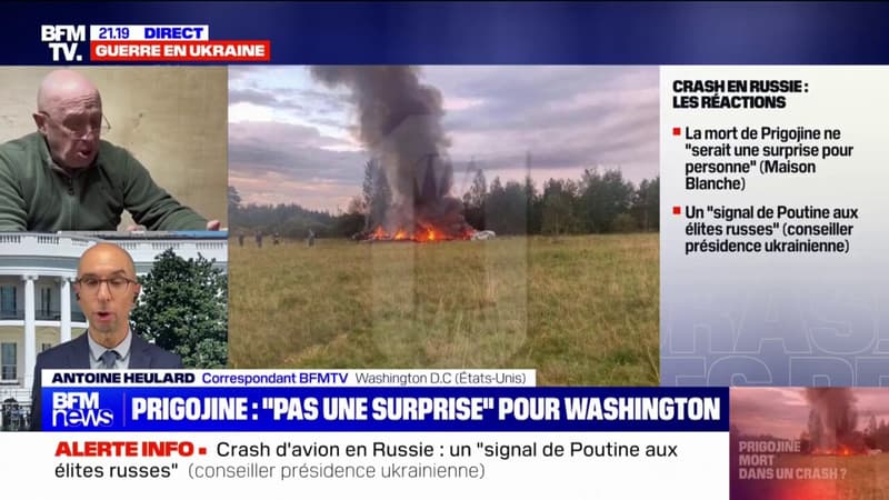Crash en Russie: Joe Biden se dit “pas surpris” de la possible mort d’Evgueni Prigojine dans un crash d’avion