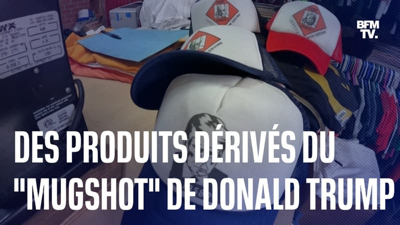 Des produits dérivés à l’effigie du “mugshot” Donald Trump