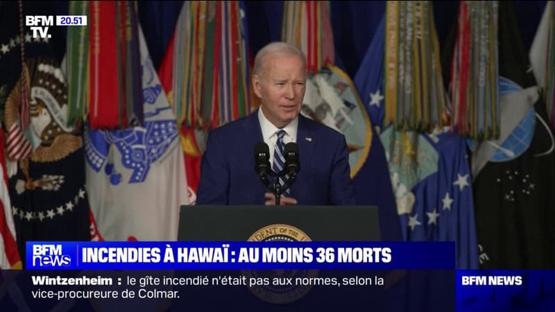 État de catastrophe naturelle à Hawaï: “Toute personne ayant perdu un être cher, dont la maison a été endommagée ou détruite recevra une aide immédiate”, affirme Joe Biden