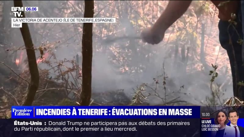 Incendie à Tenerife: le feu n’est toujours pas contrôlé, plus de 12.000 personnes évacuées