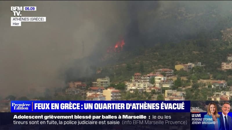 Incendies en Grèce: 25.000 personnes ont reçu l’ordre d’évacuer dans le nord d’Athènes