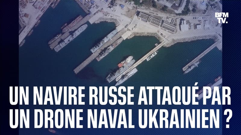 L’Ukraine revendique avoir attaqué un navire russe avec un drone naval