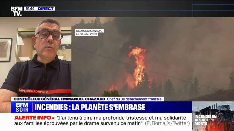 “Nous étions 124 à nous relayer durant 9 semaines”: le contrôleur général Emmanuel Chazaud décrit les tâches assurées par les pompiers français déployés au Canada