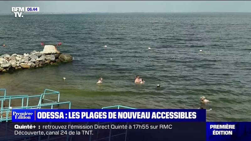 “On a un peu l’impression de retrouver notre vie d’avant la guerre”: les plages d’Odessa, en Ukraine, sont de nouveau accessibles