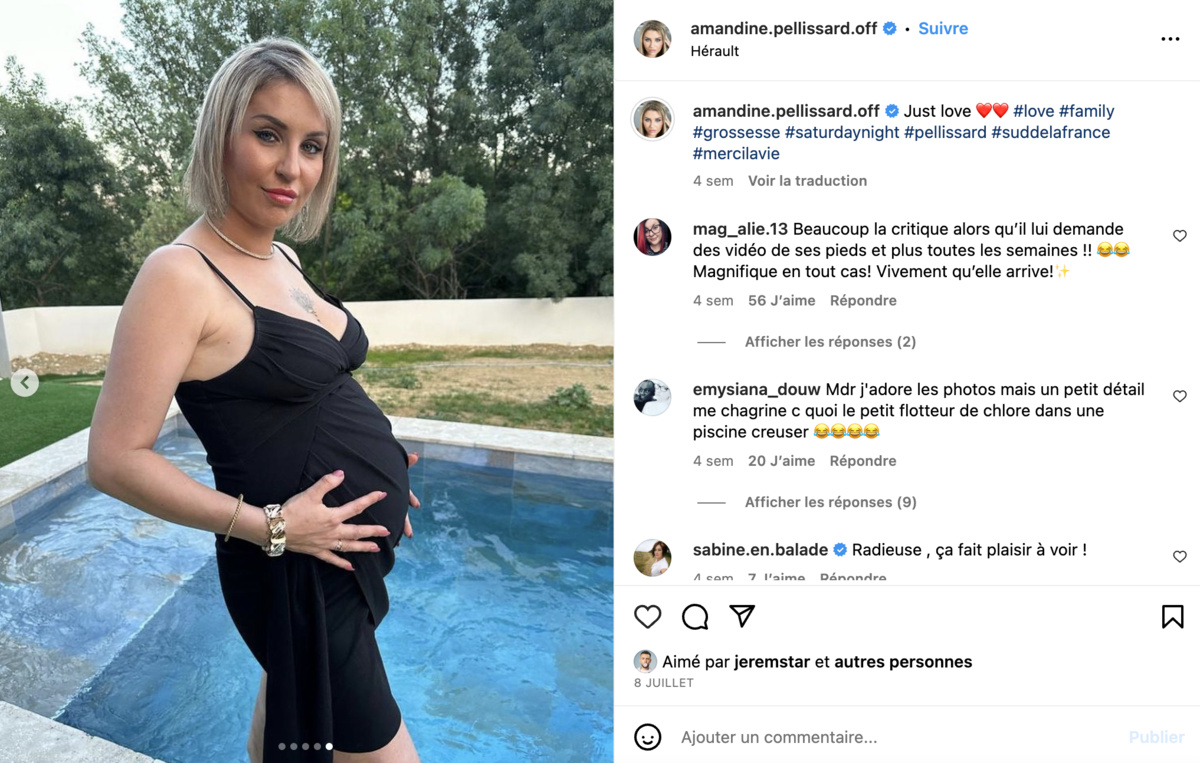 Amandine Pellissard : « tous les organes ne sont pas… », elle donne des nouvelles de sa fille prématurée