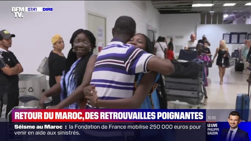 Après le séisme au Maroc, les retrouvailles poignantes de familles à l’aéroport