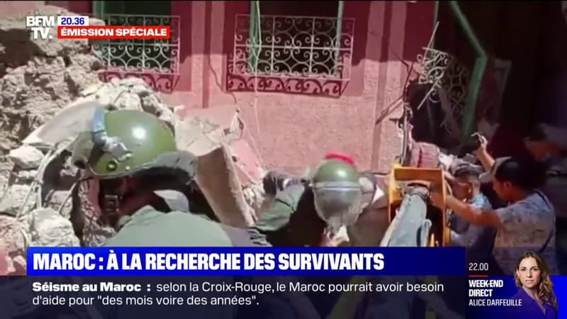 Après le séisme, les Marocains s’activent pour chercher des survivants